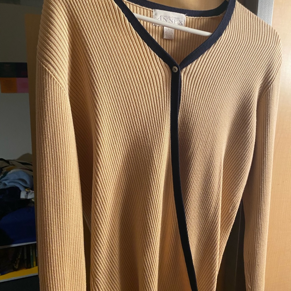 single button, split cardigan